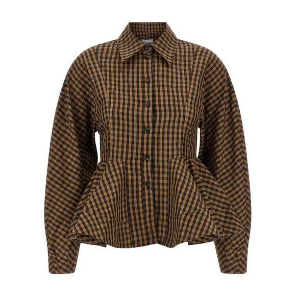 Ganni Women 'Crinckled Taffetà' Blouse